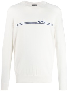 A.P.C. джемпер с логотипом