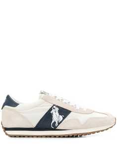 Polo Ralph Lauren кроссовки с логотипом и вставками