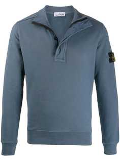 Stone Island толстовка с нашивкой-логотипом