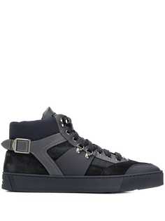 Santoni кроссовки на шнуровке
