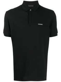 Emporio Armani рубашка-поло с нашивкой