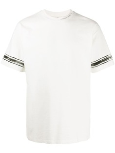 Golden Goose футболка с контрастными полосками и логотипом