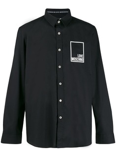 Love Moschino рубашка с логотипом