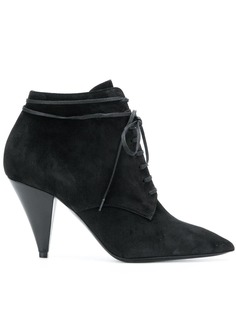 Saint Laurent ботильоны со шнуровкой