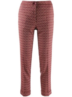 Etro укороченные брюки кроя слим