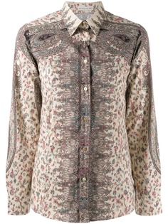 Etro рубашка с цветочным принтом