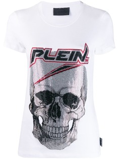 Philipp Plein футболка с декором Skull