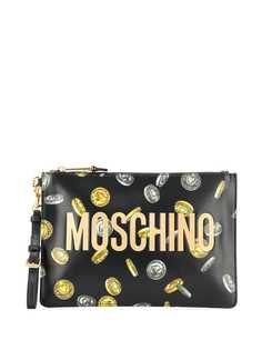 Moschino клатч с принтом