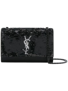 Saint Laurent маленькая сумка-сэтчел Kate с пайетками