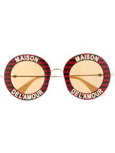 Gucci Eyewear очки Maison de LAmour в круглой оправе