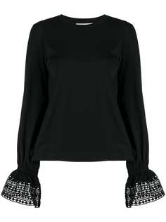 See By Chloé футболка с кружевом