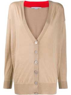 Stella McCartney кардиган с контрастной вставкой