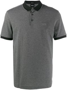 Boss Hugo Boss рубашка-поло с вышитым логотипом