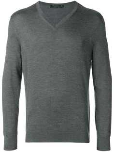 Ermenegildo Zegna свитер с V-образной горловиной