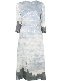 Tsumori Chisato платье миди с принтом