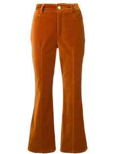 Derek Lam 10 Crosby бархатистые расклешенные брюки
