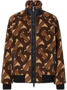 Burberry флисовая куртка с жаккардовым узором