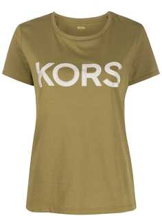 Michael Michael Kors футболка с логотипом и заклепками