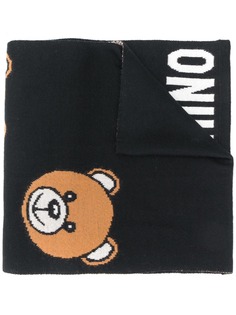 Moschino шарф вязки интарсия с логотипом