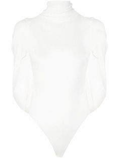 Cushnie топ с высоким воротником и драпировкой