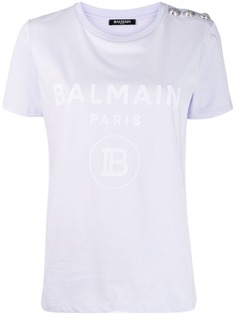 Balmain button embellished T-shirt