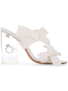 Maison Margiela босоножки с бантами и декоративным кольцом