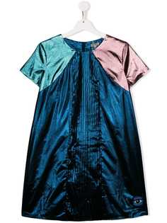 Kenzo Kids платье с эффектом металлик