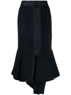 Sacai pleated midi skirt
