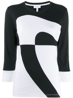 Escada Sport двухцветный трикотажный джемпер