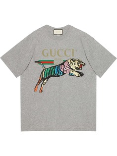 Gucci футболка оверсайз с принтом