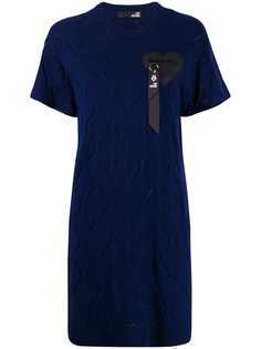 Love Moschino приталенное платье с короткими рукавами