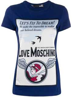 Love Moschino футболка с принтом