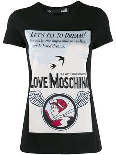 Love Moschino футболка с принтом