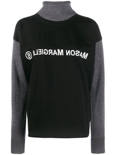 Mm6 Maison Margiela многослойный джемпер с высоким воротником