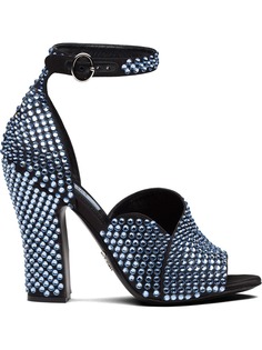 Prada декорированные босоножки
