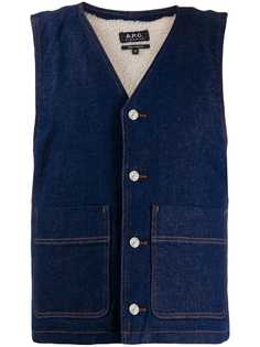 A.P.C. Spud sleeveless denim vest