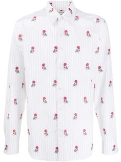 Alexander McQueen rose pinstriped shirt