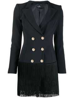 Elisabetta Franchi fringed blazer dress