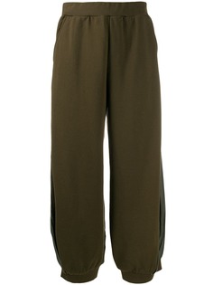 Zucca fabric panelled trousers