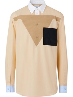 Burberry рубашка в стиле колор-блок
