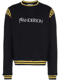 JW Anderson толстовка с полосками и логотипом