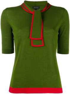 Escada трикотажный топ с декоративным шарфом