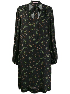 Kristina Ti neck-tie floral dress