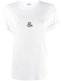 Brunello Cucinelli футболка Speak Kind Words