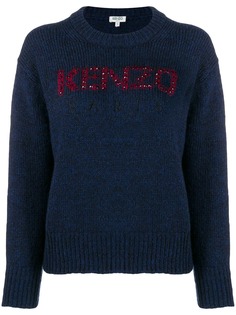 Kenzo джемпер с декорированным логотипом