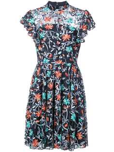 Zac Zac Posen floral printed flared dress