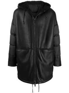 Giorgio Brato shearling lining hooded coat