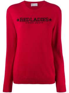 Red Valentino intarsia knitted jumper