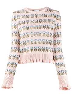 Red Valentino джемпер с цветочным узором