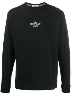 Stone Island топ с длинными рукавами и логотипом
